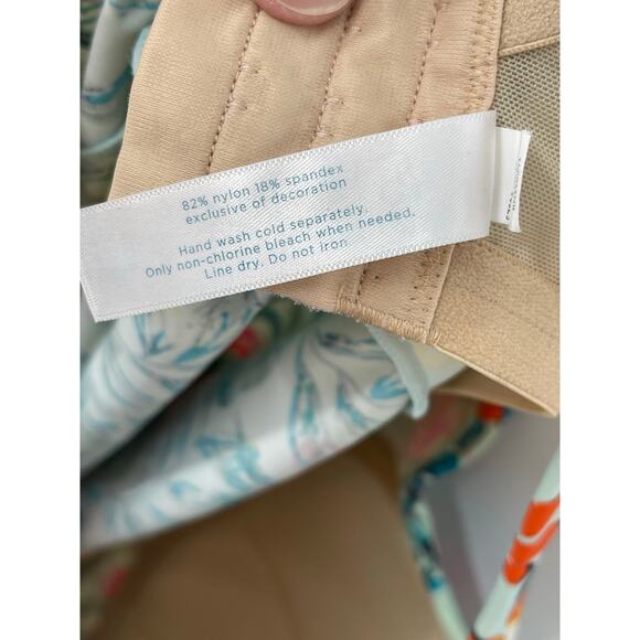 Caique‎ Swimsuit Tankini Top Size 40D Tropical Floral Vacation Resort - Picture 5 of 5